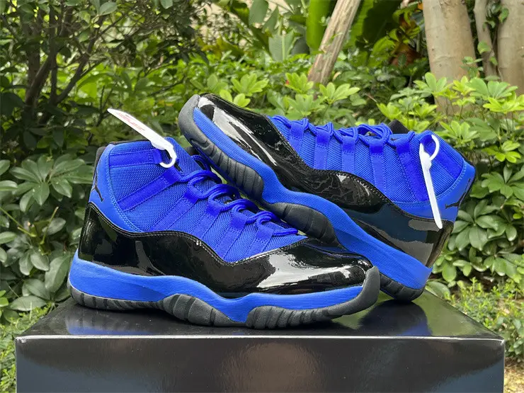 Authentic Air Jordan 11 Royal Blue Black 