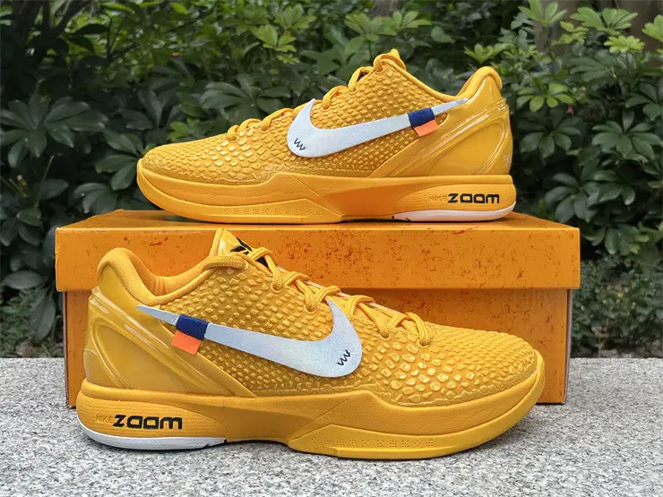 Authentic OFF-WHITE x Nike Kobe 6 “University Gold” 