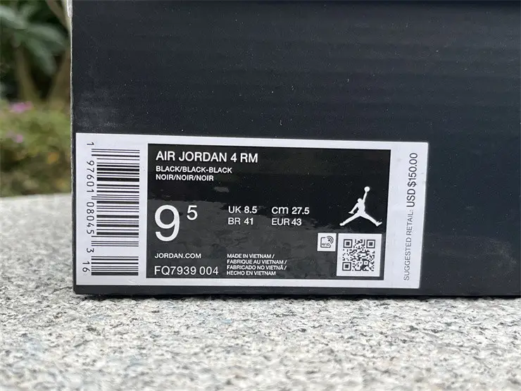 Authentic Air Jordan 4 RM “Black Cat” 