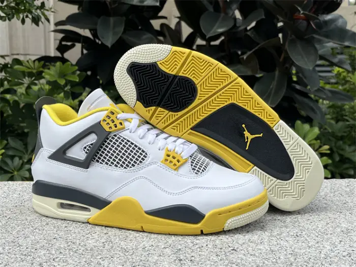Authentic Air Jordan 4 “Vivid Sulfur” Women Shoes 