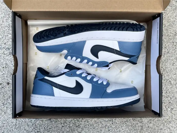 Authentic Nike Air Jordan 1 Low Golf Aegean Storm 