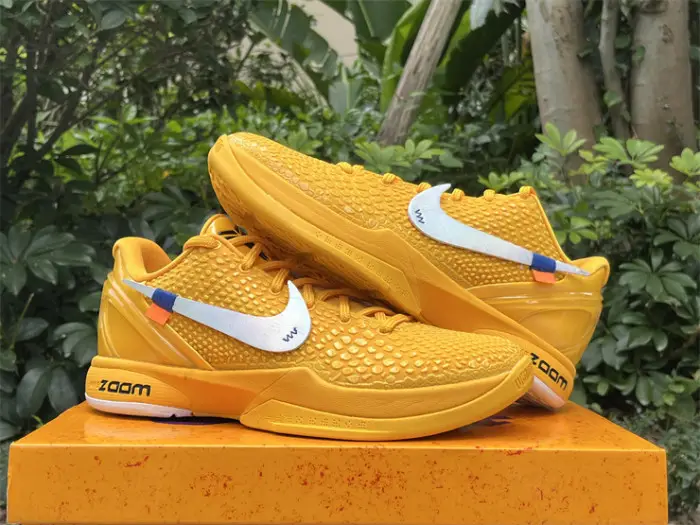 Authentic OFF-WHITE x Nike Kobe 6 “University Gold” FFA1376