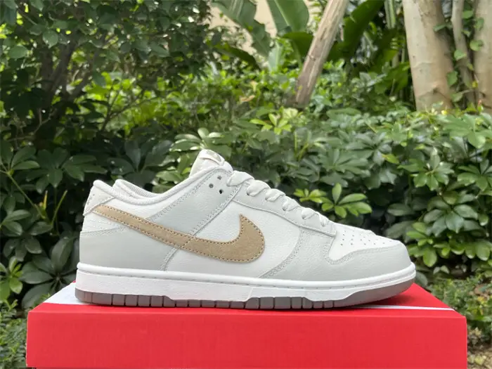 Authentic Nike Dunk Low Phantom Khaki Light Bone Shoes DEF95