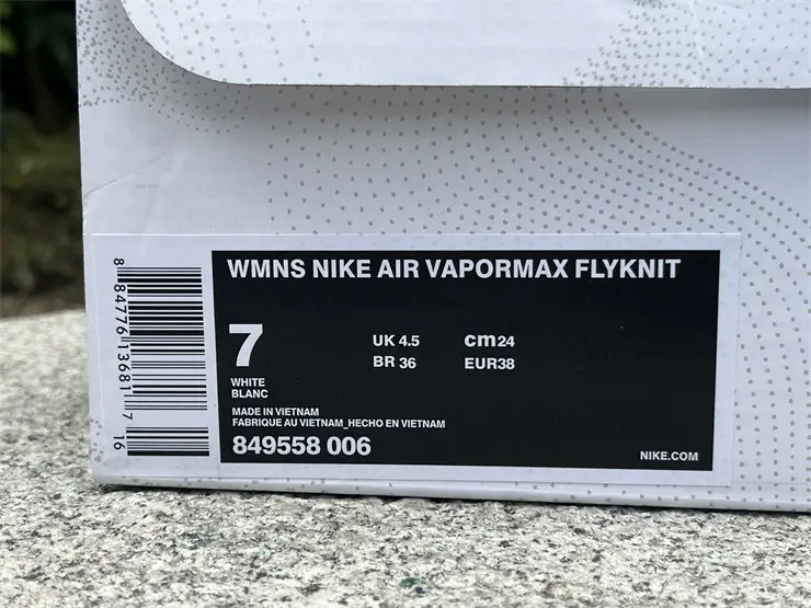 Authentic Nike Air VaporMax OG Pure Platinum University Red 