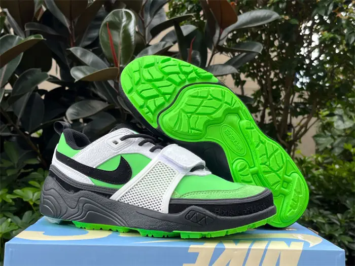 Authentic Travis Scott x Nike Zoom Field Jaxx Fluorescent Green 