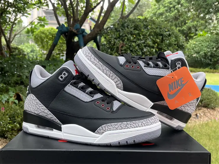 Authentic Air Jordan 3 “Black Cement”2024 DN3707-010 