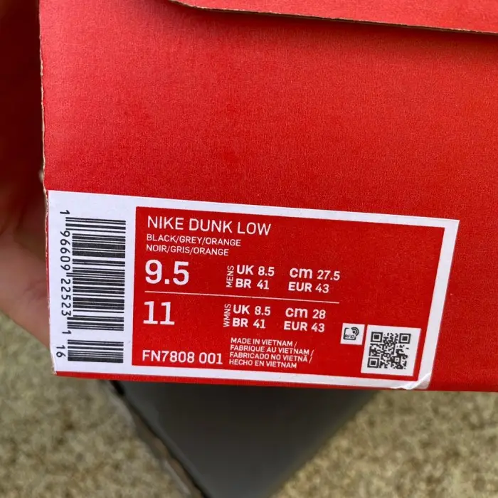Authentic Nike Dunk Low Mini Swoosh 