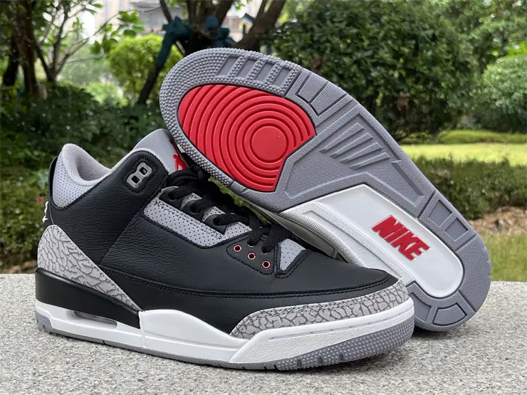 Authentic Air Jordan 3 “Black Cement”2024 DN3707-010 