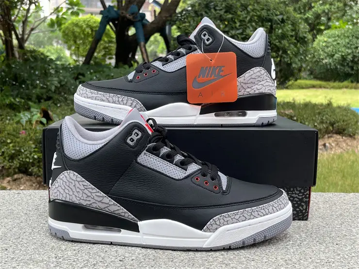 Authentic Air Jordan 3 “Black Cement”2024 DN3707-010 