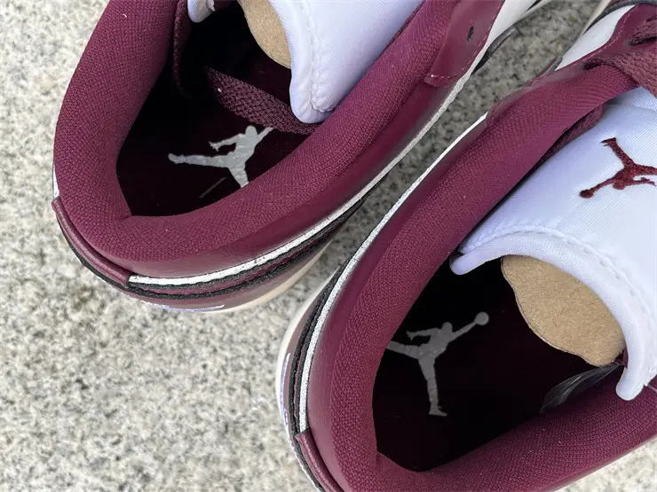 Authentic Jordan 1 Low Bordeaux Women 