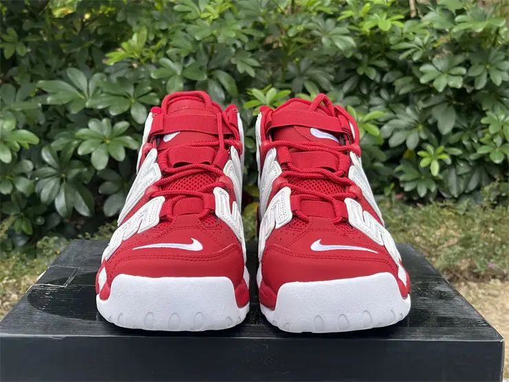 Authentic Supreme x Nike Air More Uptempo Red 