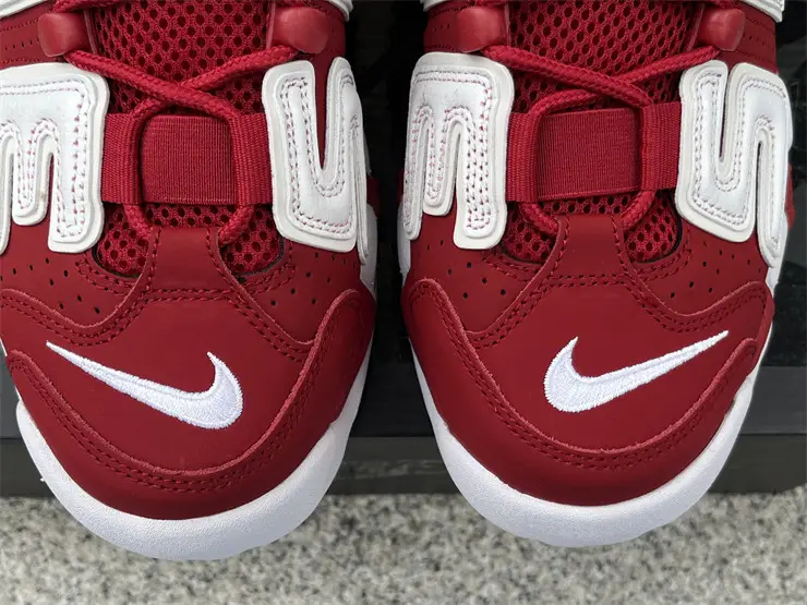 Authentic Supreme x Nike Air More Uptempo Red 