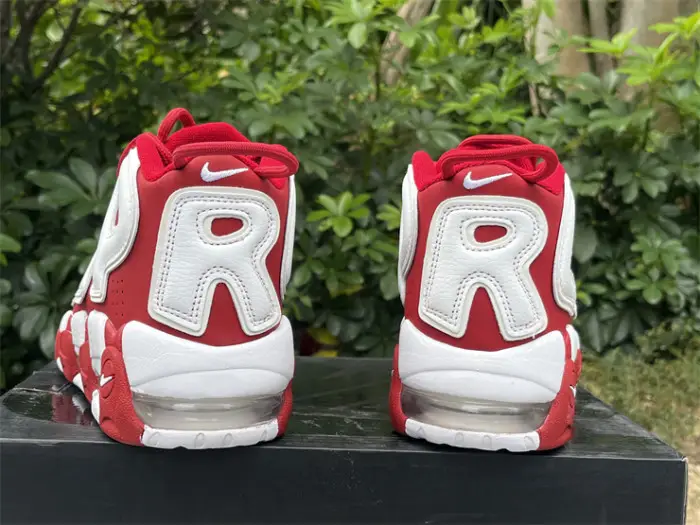 Authentic Supreme x Nike Air More Uptempo Red 