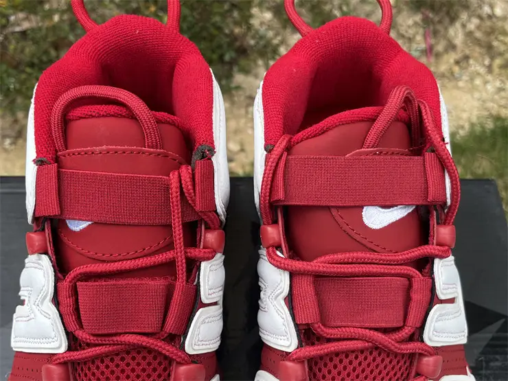 Authentic Supreme x Nike Air More Uptempo Red 