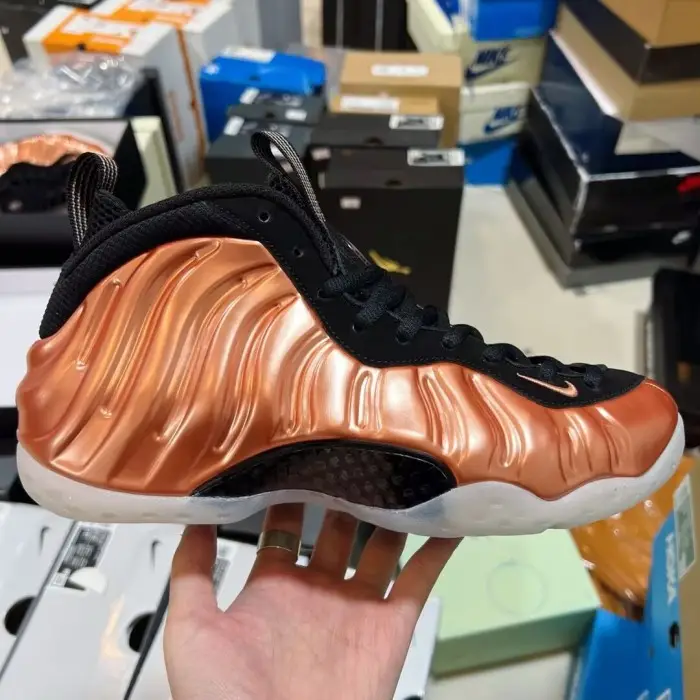 Authentic Nike Air Foamposite One Metallic Copper 2024 BEAD287