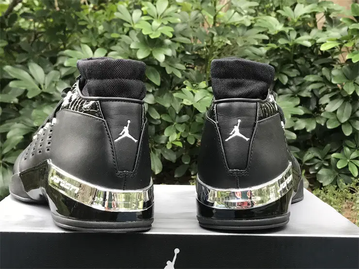 Authentic Jordan 17 OG Low Black Chrome 