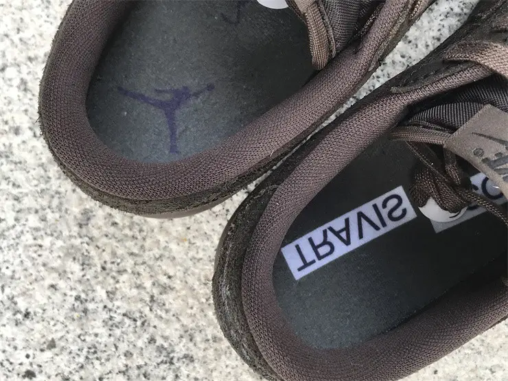 Authentic Travis Scott x Air Jordan 1 Low OG “Velvet Brown” Kids 