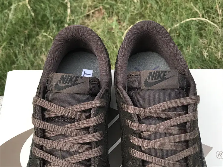Authentic Travis Scott x Air Jordan 1 Low OG “Velvet Brown” Kids 
