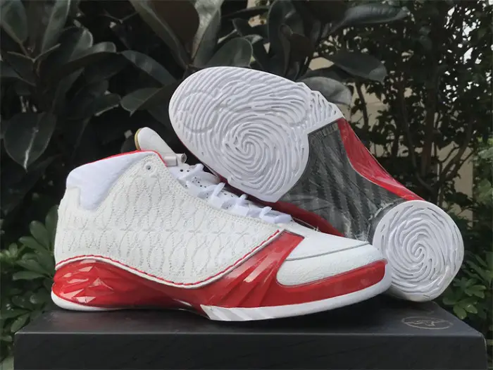 Authentic Air Jordan 23 White Varsity Red BFCCF1432