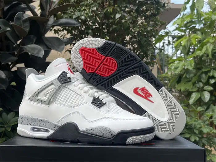 Authentic Air Jordan 4 OG “White Cement” 2025 AFEFE2315
