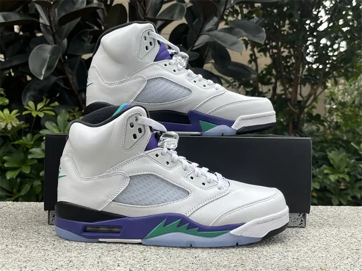 Authentic Air Jordan 5 Retro Grape 2025 
