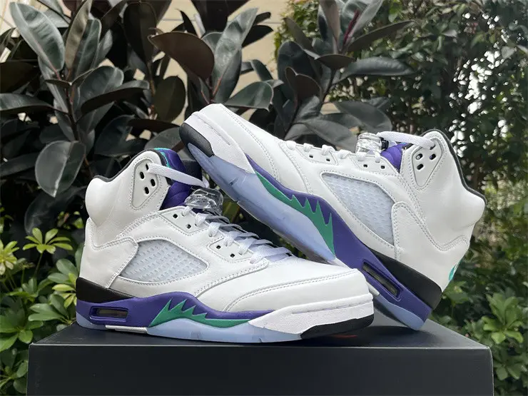 Authentic Air Jordan 5 Retro Grape 2025 