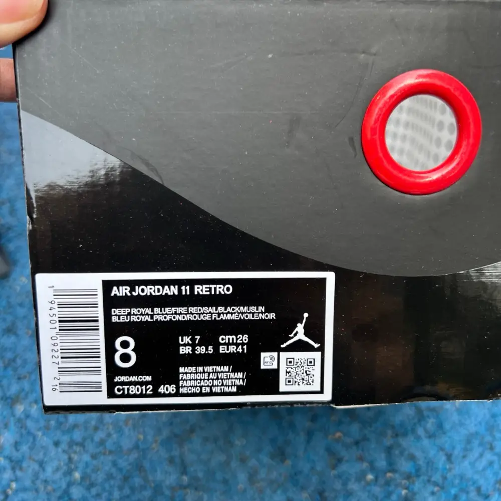 Authentic Air Jordan 11  Deep Royal Blue 