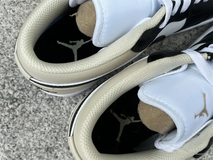 Authentic Air Jordan 1 Low “Black Toe Rattan” 