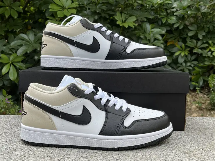 Authentic Air Jordan 1 Low “Black Toe Rattan” 
