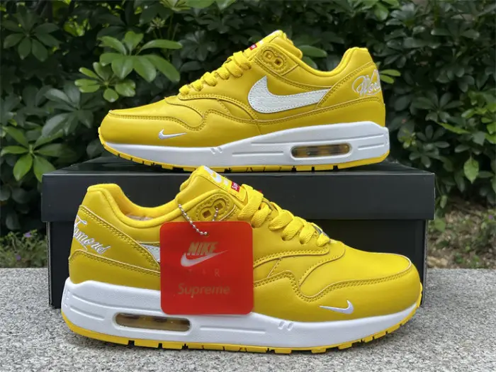 Authentic Supreme x Nike Air Max1'87  Yellow 