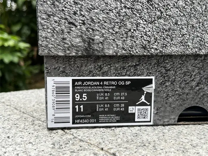 Authentic Air Jordan 4 Nigel Brick by Brick Black 