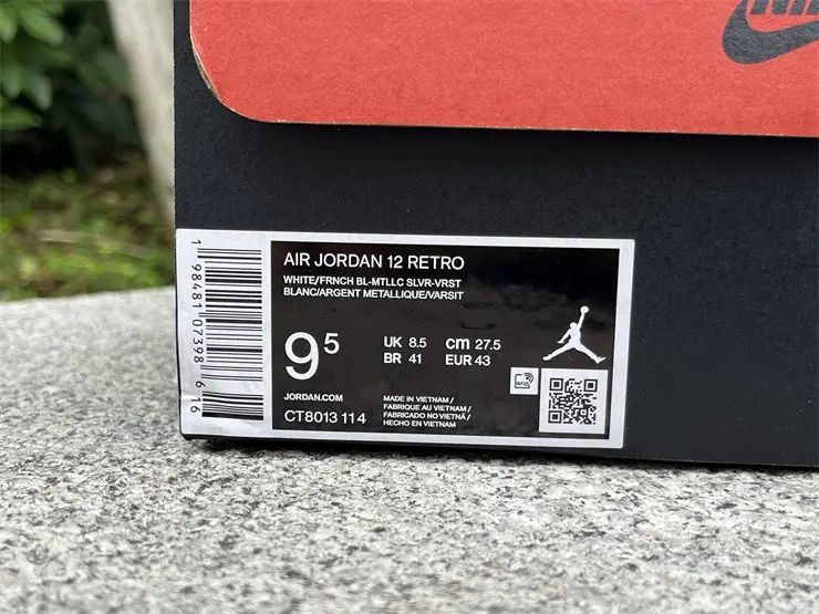 Authentic  Air Jordan 12 “French Blue”  2025 