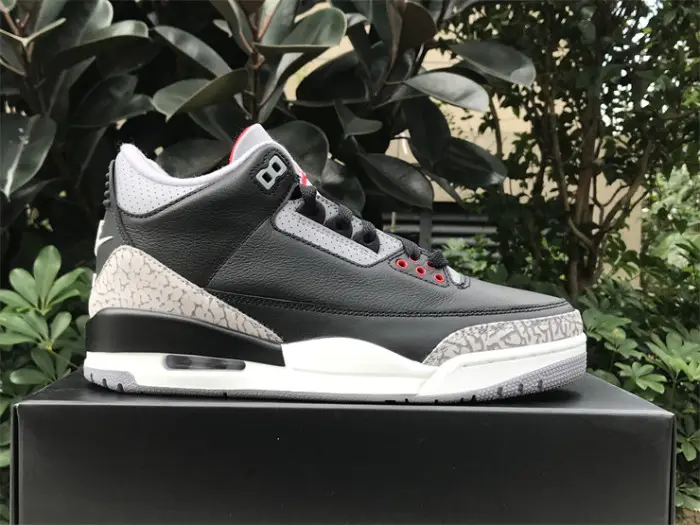 Authentic Air Jordan 3 “Black Cement” 2024 GS EFE1321