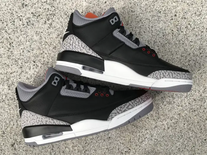 Authentic Air Jordan 3 “Black Cement” 2024 GS 