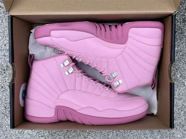 Authentic Air Jordan 12 GS Pearl Pink 