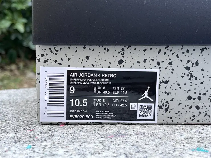 Authentic Air Jordan 4 “Lakers” 
