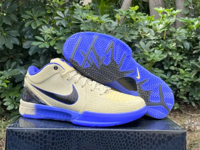 Authentic Nike Kobe 4 Protro FC Barcelona Team Gold CFAC1058