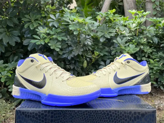 Authentic Nike Kobe 4 Protro  FC Barcelona Team Gold 