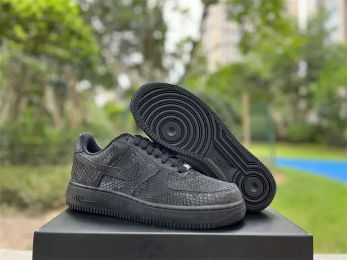 Authentic Nike Air Force 1 Low Kobe Forever Triple Black BAADB2149