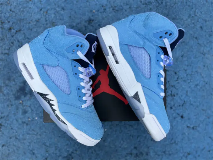 Authentic Air Jordan 5 Retro Blue 