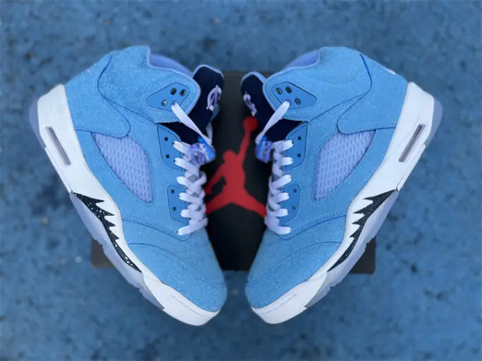Authentic Air Jordan 5 Retro Blue 