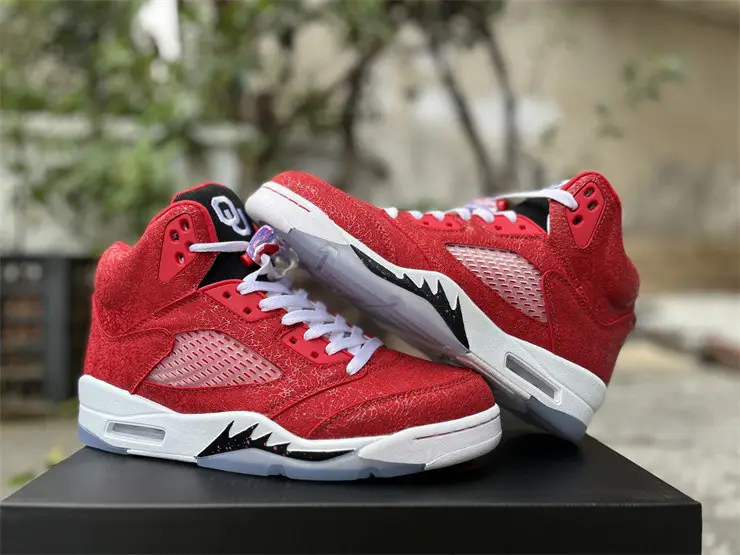 Authentic Air Jordan 5 Retro Red 