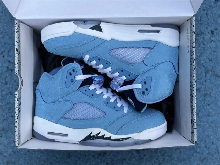Authentic Air Jordan 5 Retro Blue 
