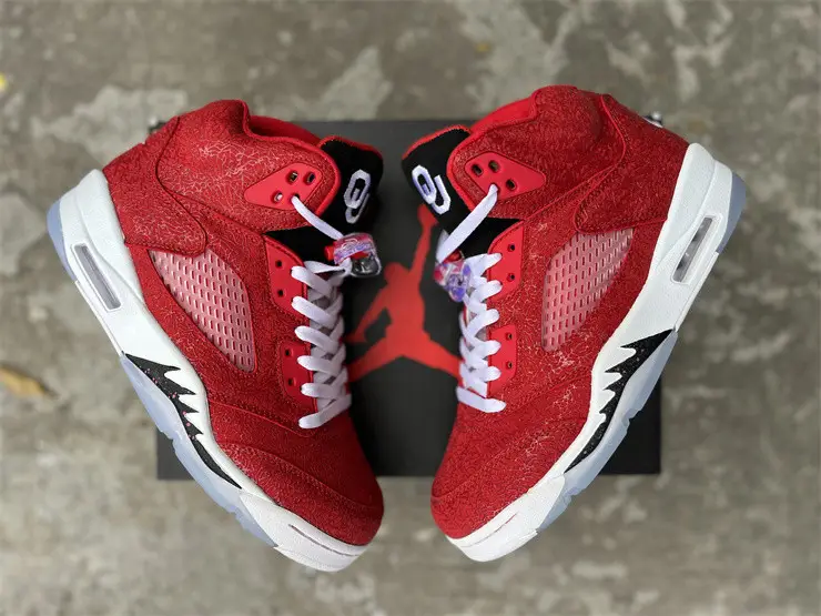 Authentic Air Jordan 5 Retro Red 