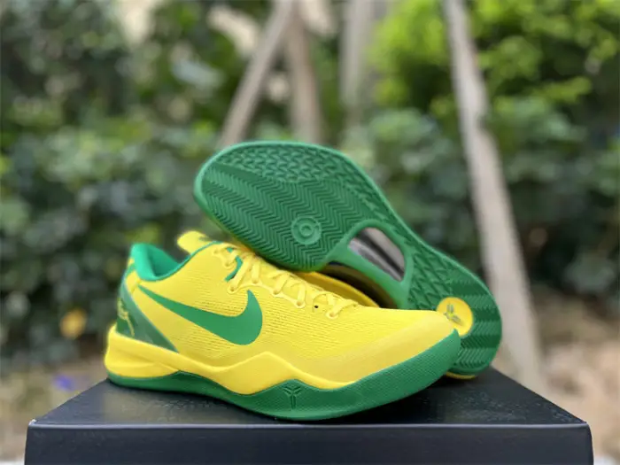 Authentic Kobe 8 Protro Oregon Ducks PE Yellow 