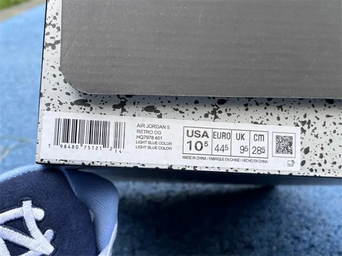 Authentic Air Jordan 5 Retro Blue 