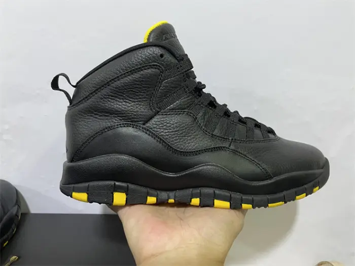 Authentic Jordan Air Jordan 10 Black Yellow FFAA1086