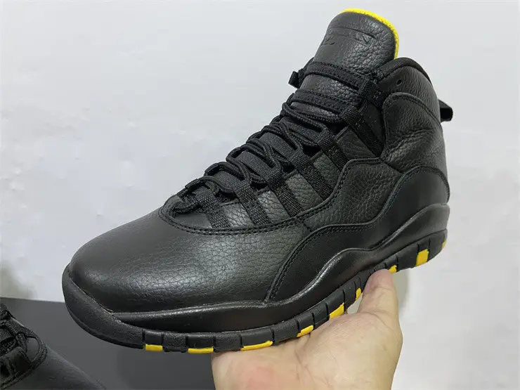 Authentic  Jordan Air Jordan 10 Black  Yellow 