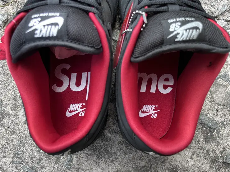 Authentic Nike SB Dunk Low Supreme 94 Black 