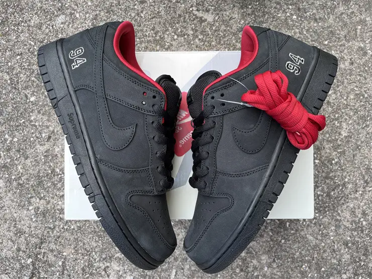 Authentic Nike SB Dunk Low Supreme 94 Black 